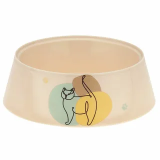 Миска для кошек Мур-мяу 0,3л св.бежевый М7853