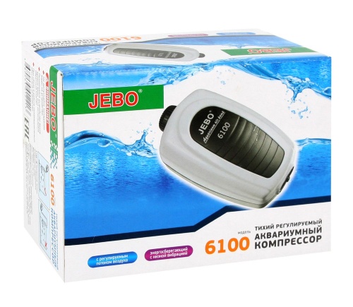 Компрессор JEBO 6100 одноканальный, 2,5Вт, 3л/мин, до 350л