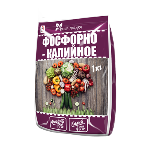 Фосфорно-калийное (PK 15-40) 1кг 25шт/уп