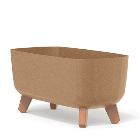 Кашпо Gracia Case Eco Wood на ножках (овал) 58*24,h23,5см коричневый